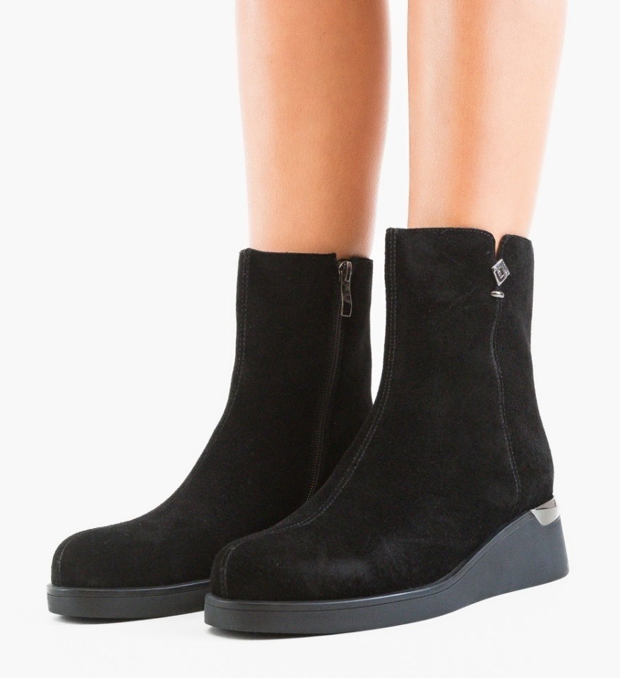 Botine dama Simina Negre - Img 4