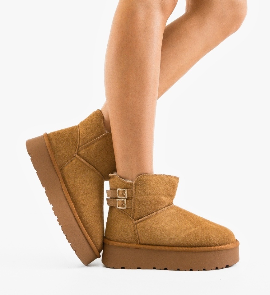 Cizme tip Ug Tieme Camel - Img 3
