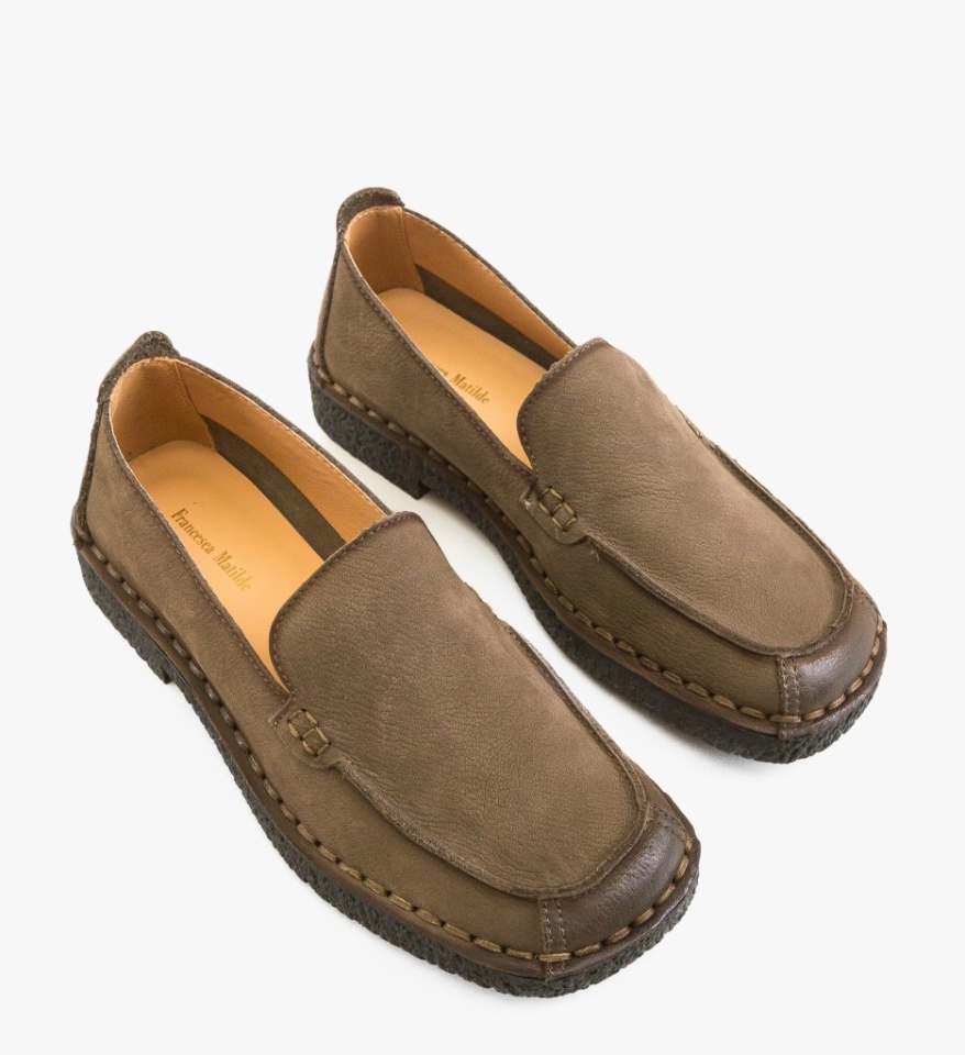 Mocasini dama Linco Khaki - Img 3