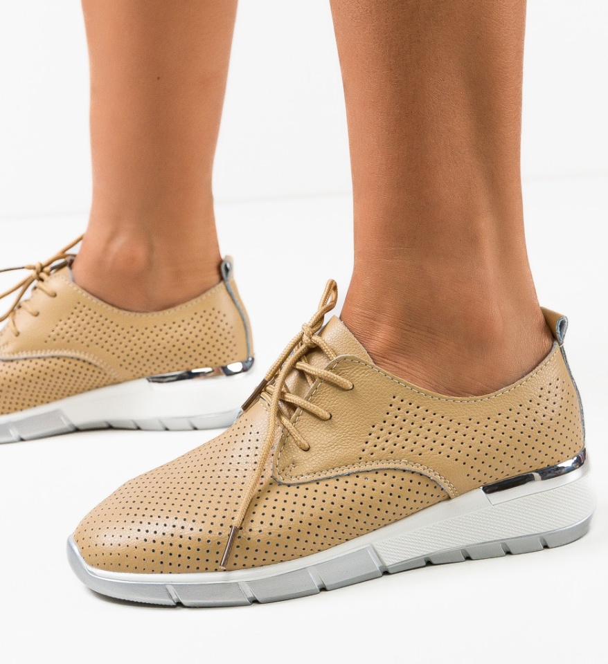 Pantofi Casual Albert Bej - Img 11