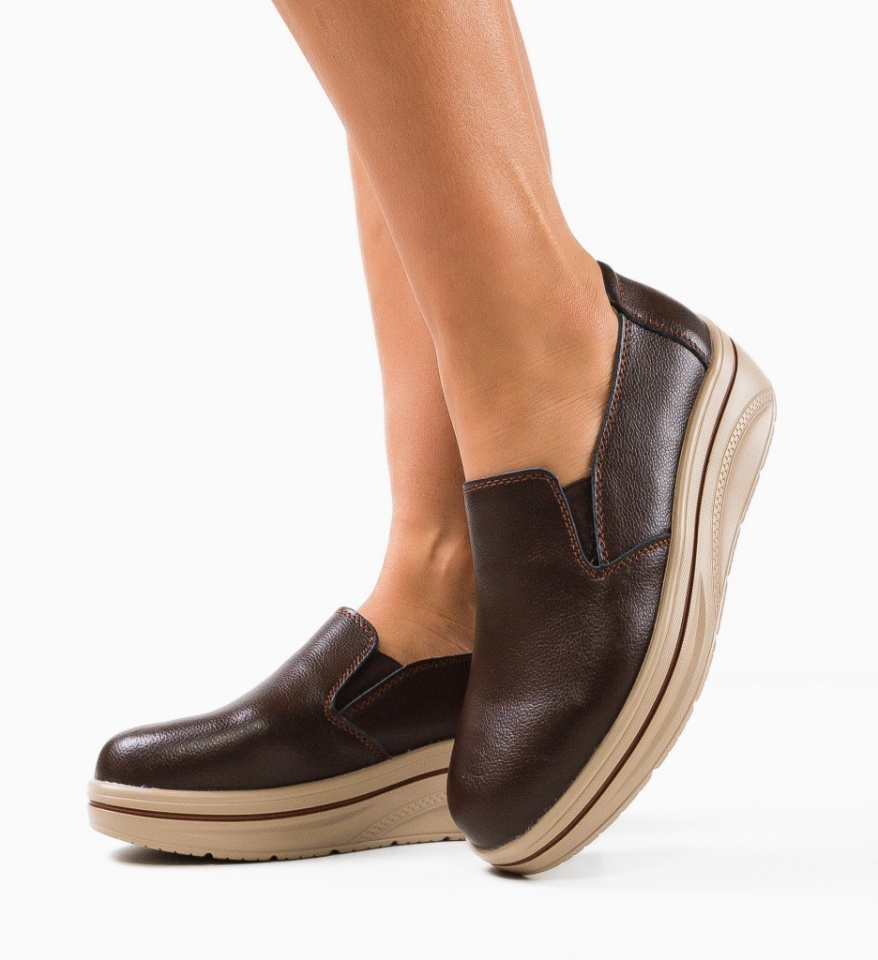Pantofi Casual Alpino Maro - Img 5