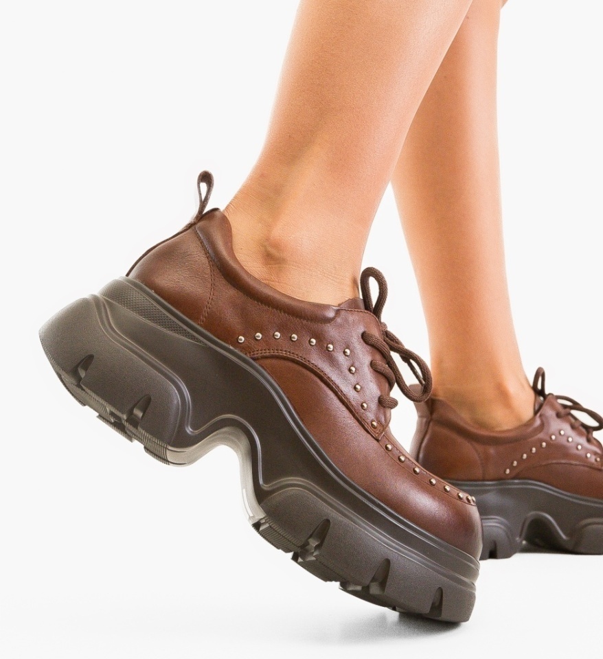 Pantofi Casual Anish Maro - Img 5