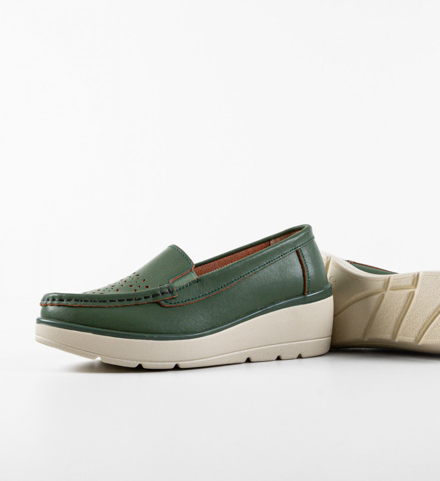 Pantofi Casual Atic Verzi - Img 4