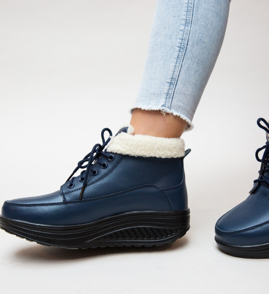 Pantofi Casual Blind Bleu 2 - Img 4