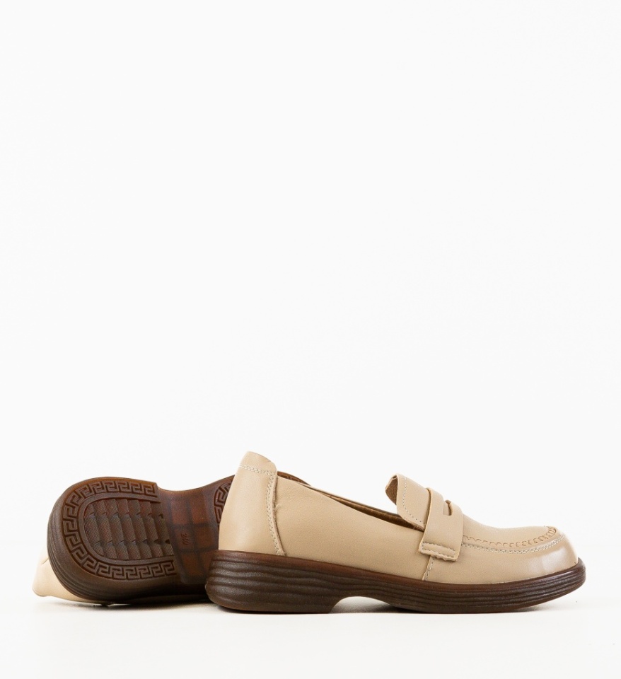 Pantofi Casual Byertes Bej - Img 3