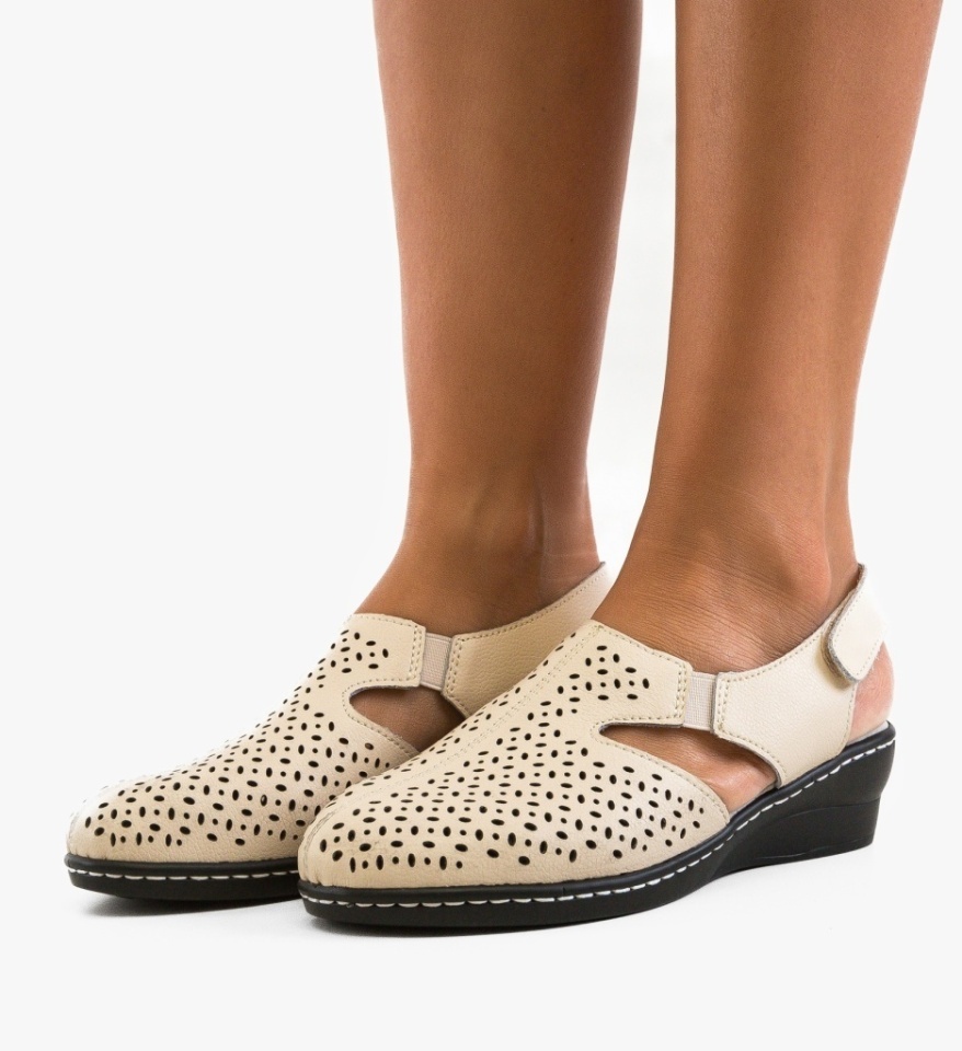 Pantofi Casual Byhy Bej - Img 6