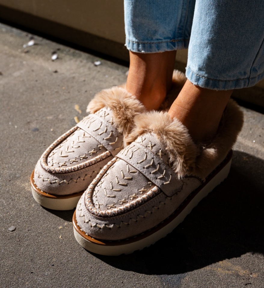 Pantofi Casual Chunky Bej - Img 5