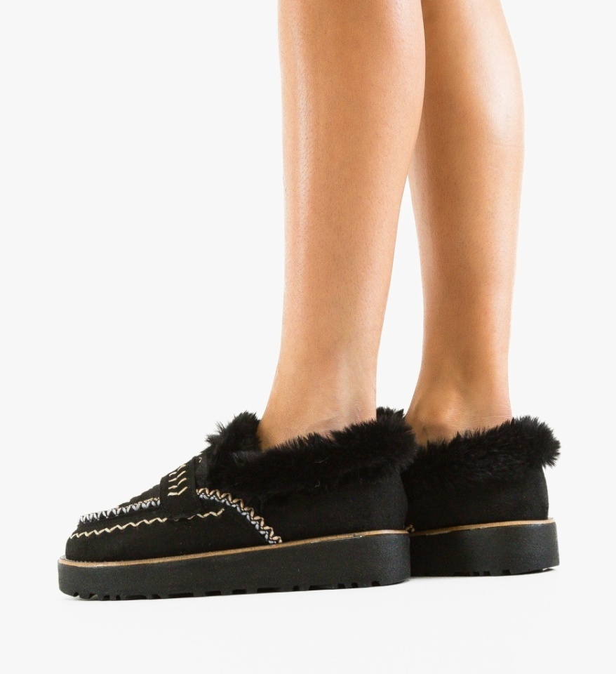 Pantofi Casual Chunky Negri - Img 6