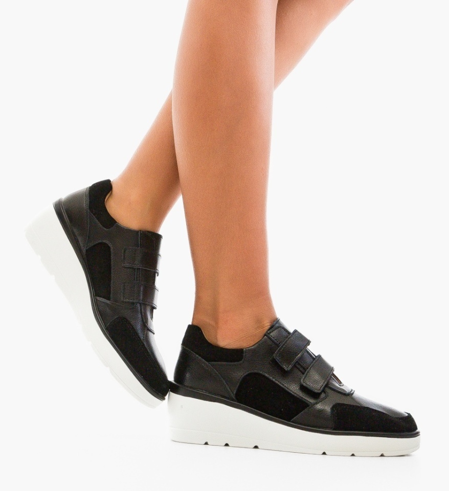 Pantofi Casual Cleon Negri - Img 5