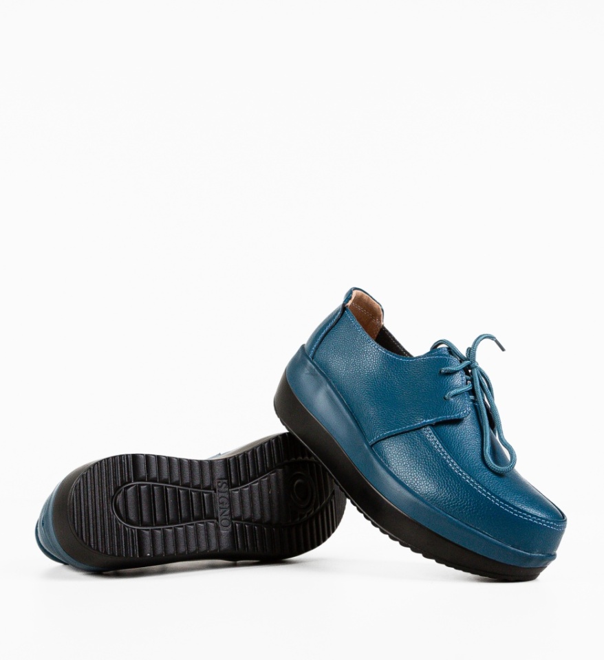 Pantofi Casual Creamt Albastri - Img 3