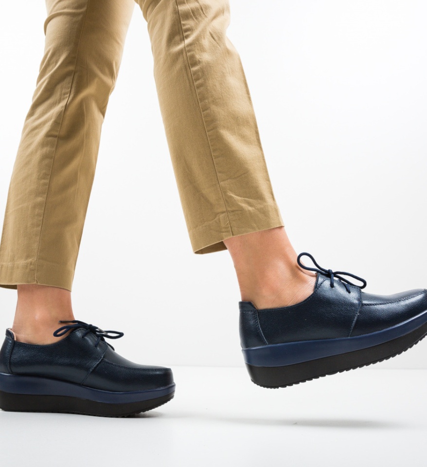Pantofi Casual Creamt Bleumarin - Img 9