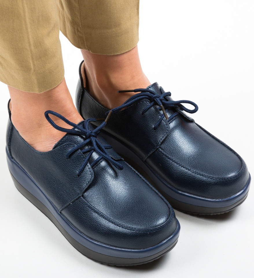 Pantofi Casual Creamt Bleumarin - Img 11