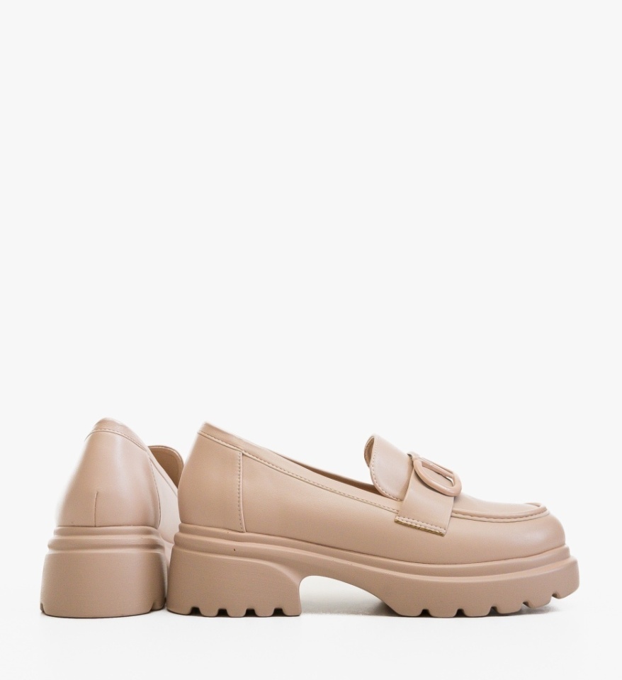 Pantofi casual dama Akon Bej - Img 3