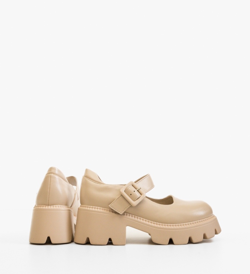 Pantofi Casual dama Bokfa Bej 2 - Img 4