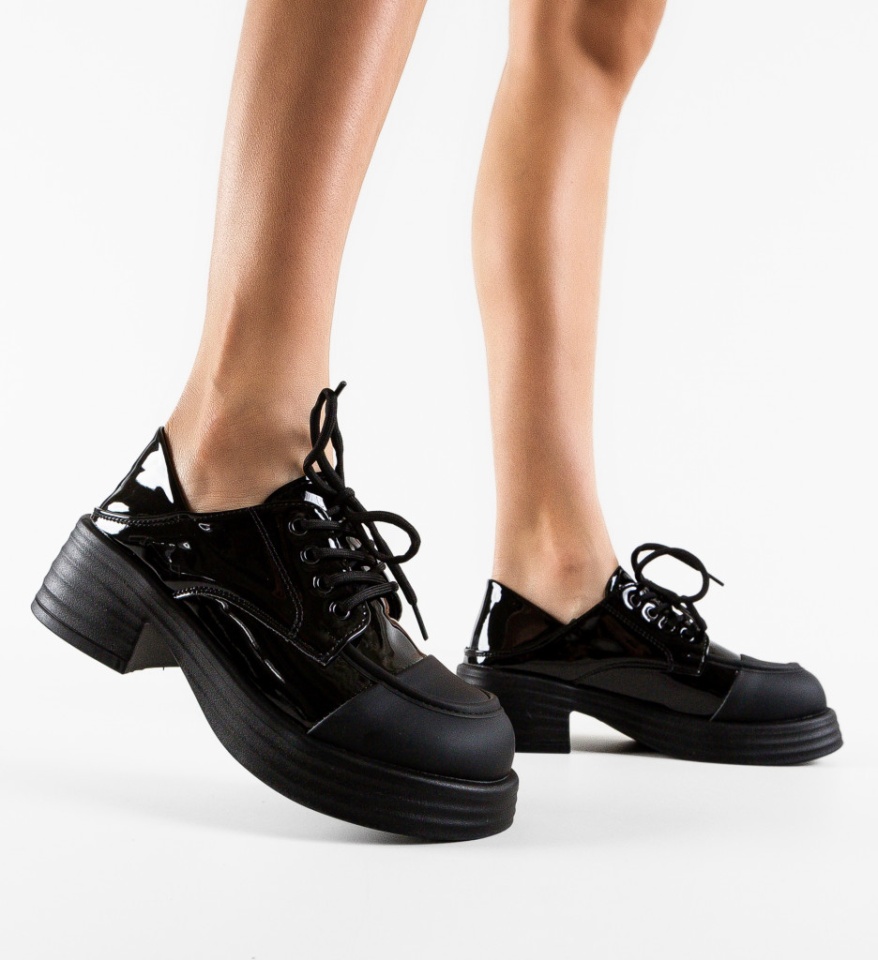 Pantofi Casual dama Bromenia Negri - Img 10