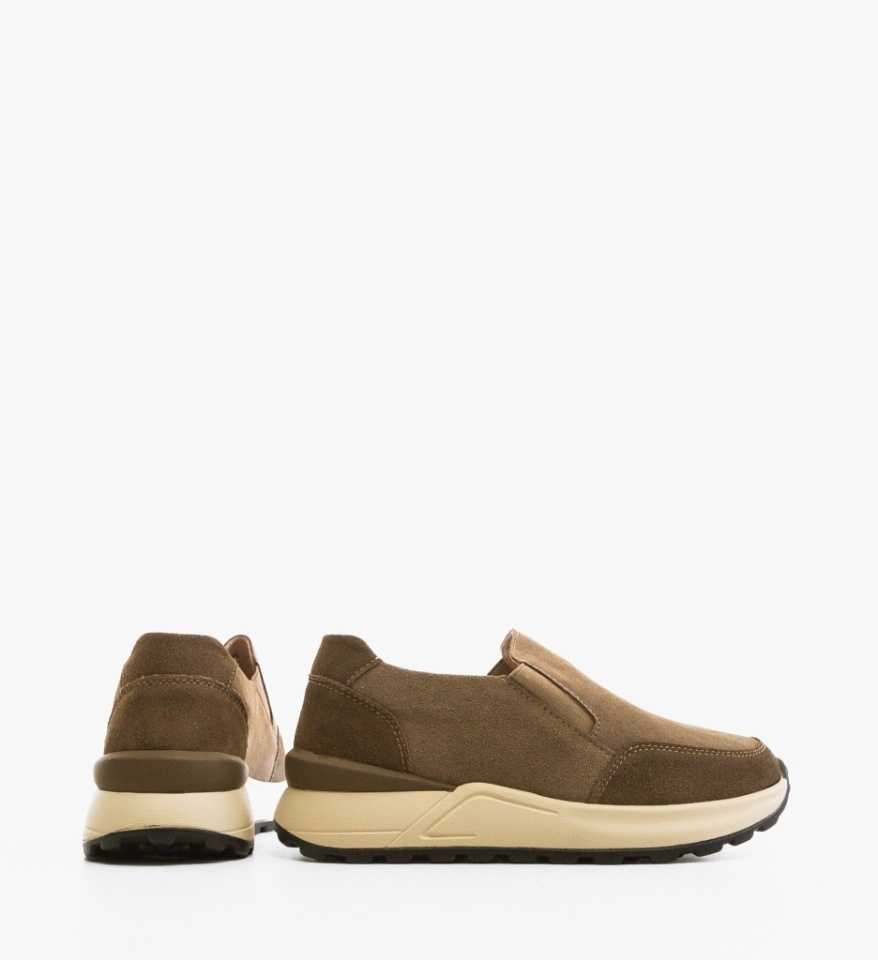 Pantofi casual dama Derina Khaki - Img 2