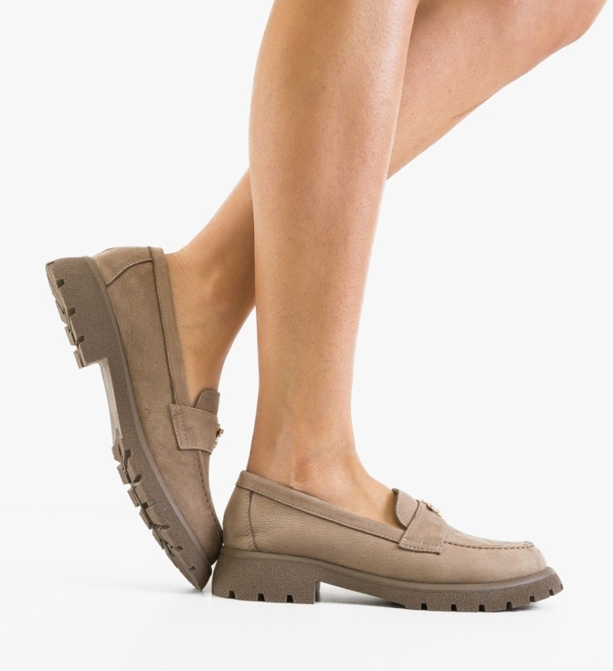 Pantofi casual dama Fosere Khaki - Img 8