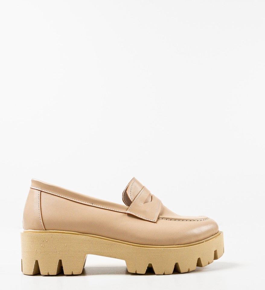 Pantofi Casual dama Gyna Bej - Img 10
