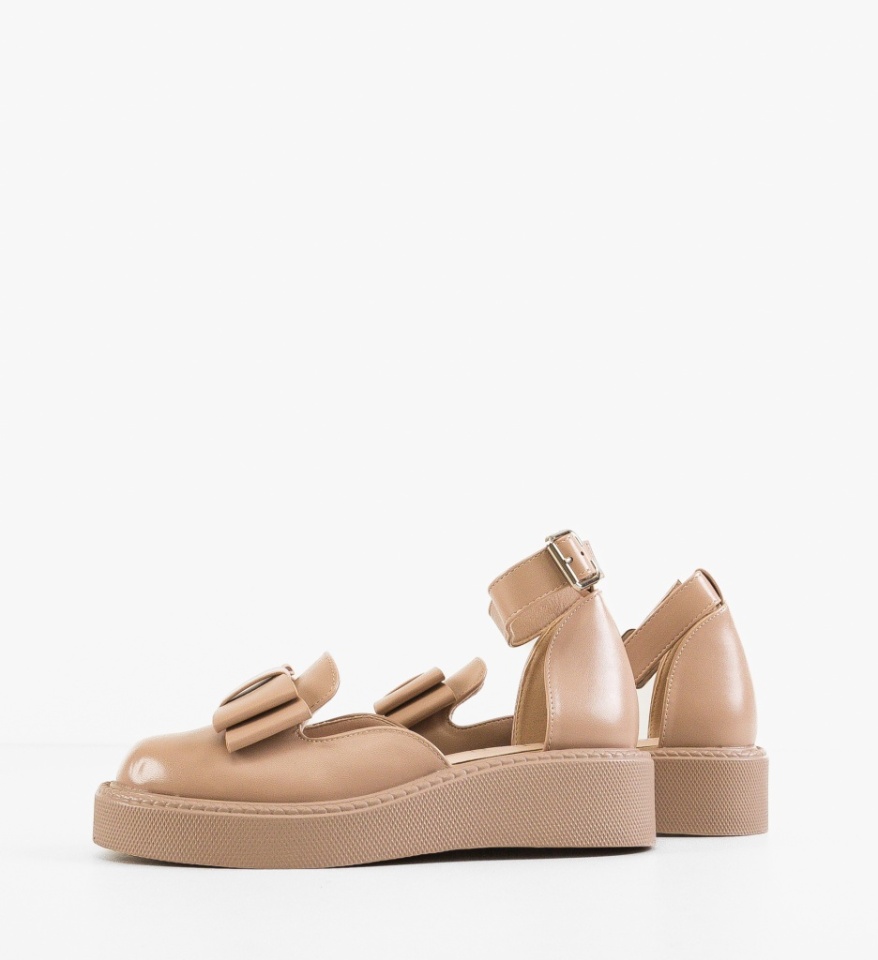 Pantofi Casual dama Hammbe Bej - Img 3