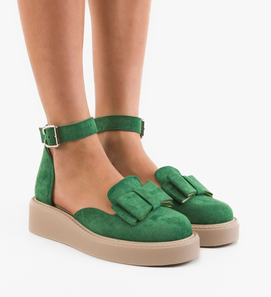 Pantofi Casual dama Hammbe Verzi - Img 8