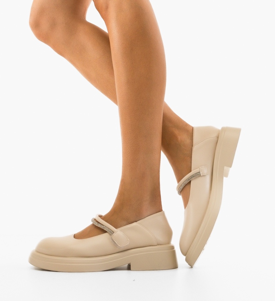 Pantofi Casual dama Maeve Bej - Img 4