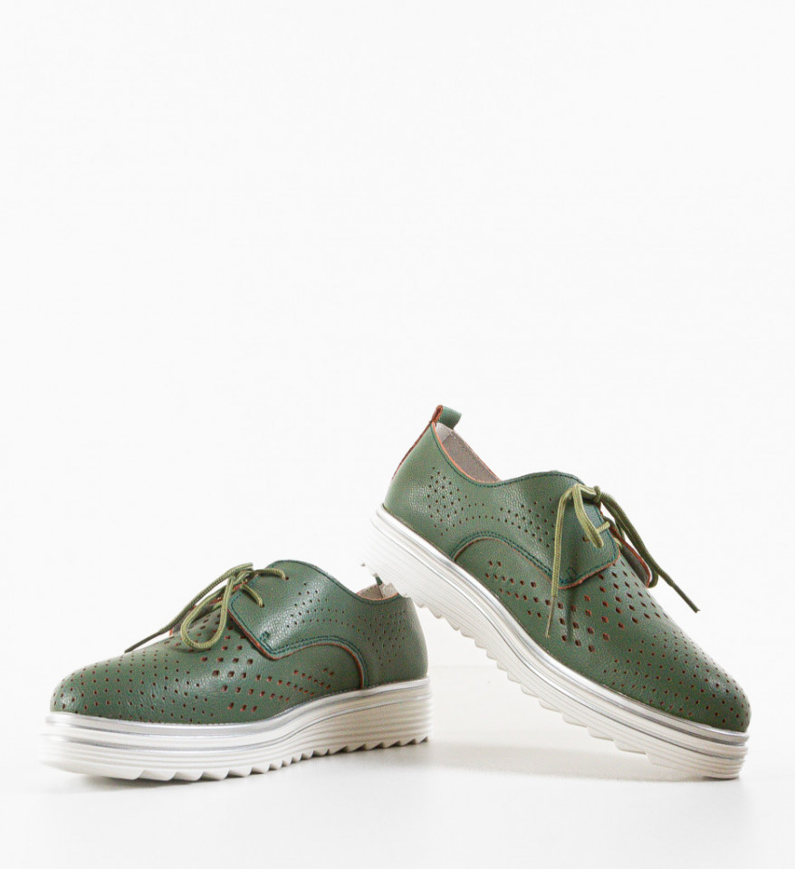 Pantofi Casual dama Tone Verzi - Img 4
