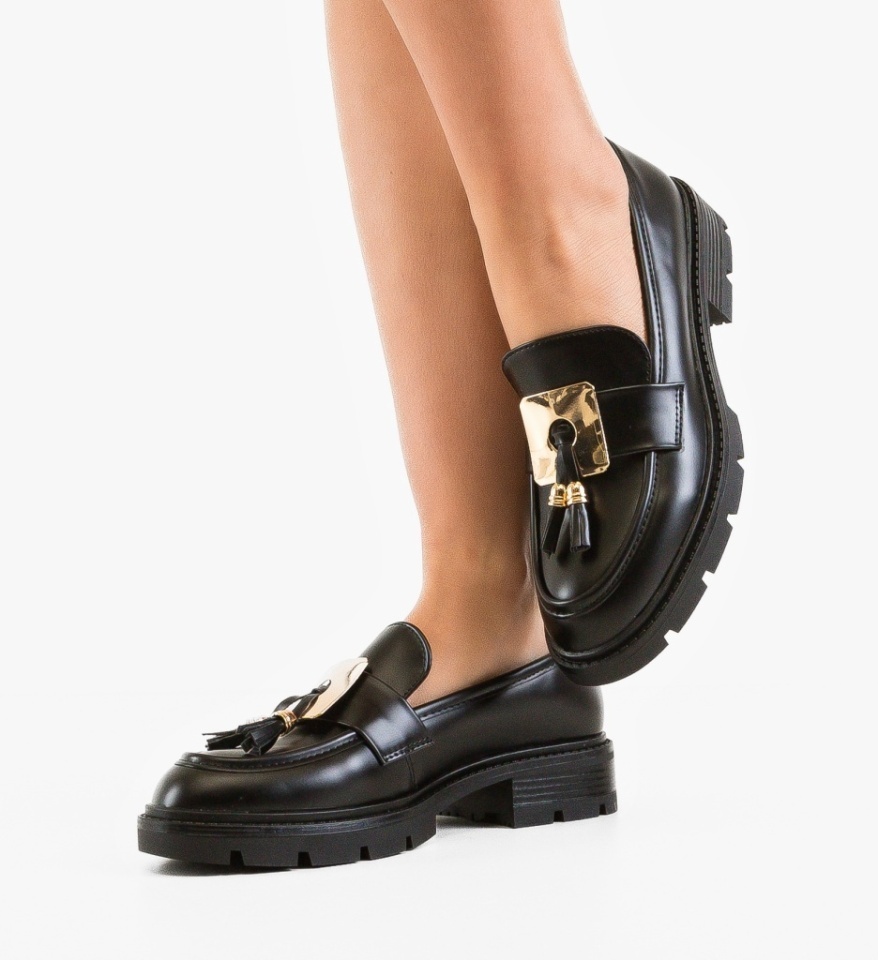 Pantofi casual dama Ymyne Negri - Img 4