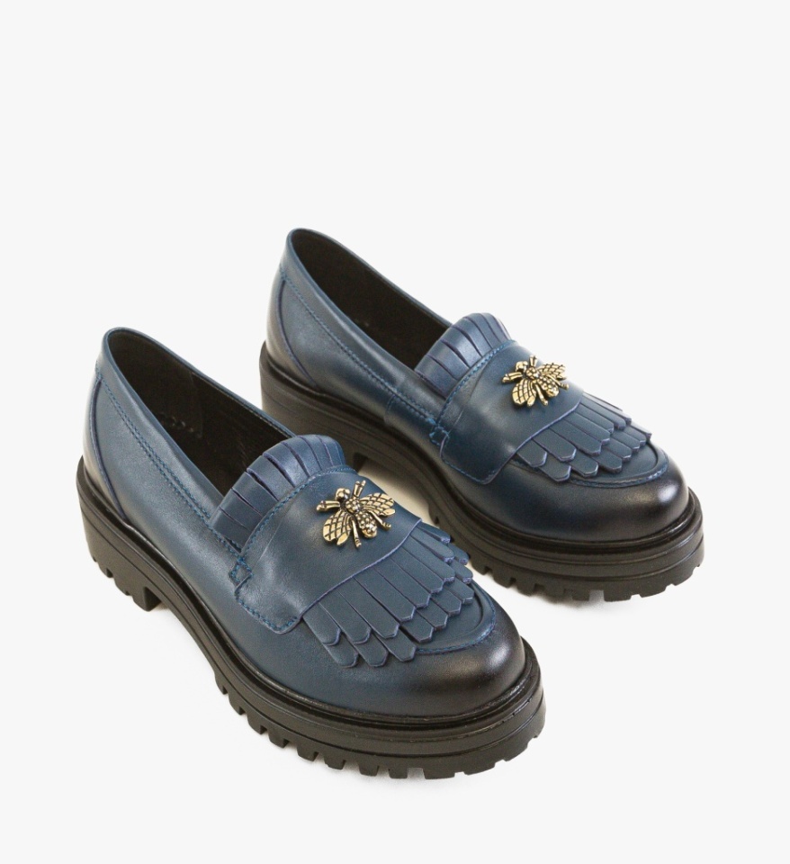 Pantofi casual dama Zenin Bleumarin - Img 6