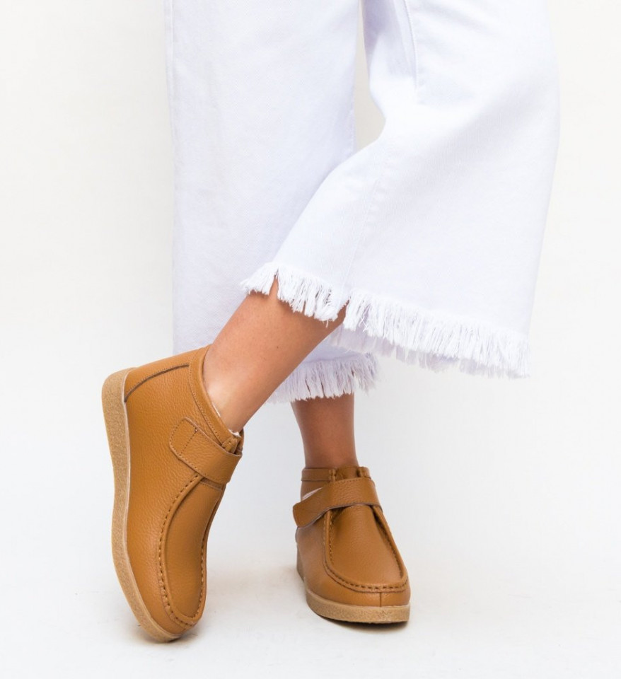 Pantofi Casual Debir Camel - Img 5