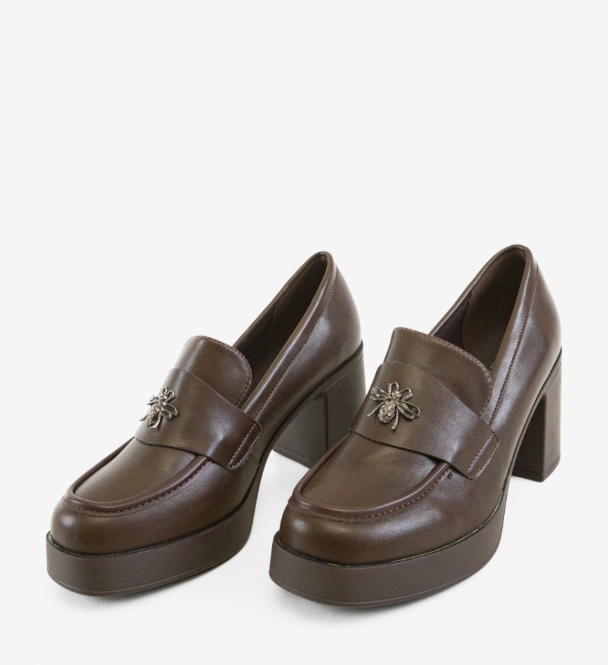 Pantofi Casual Diamus Maro - Img 3