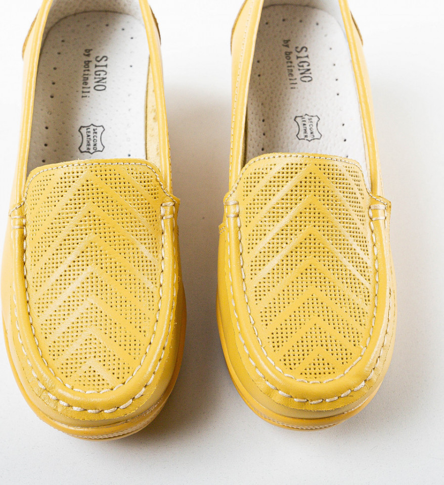 Pantofi Casual Ely Galbeni - Img 2