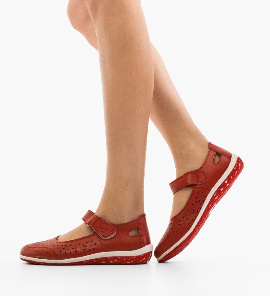 Pantofi Casual Fayvel Rosii - Img 4