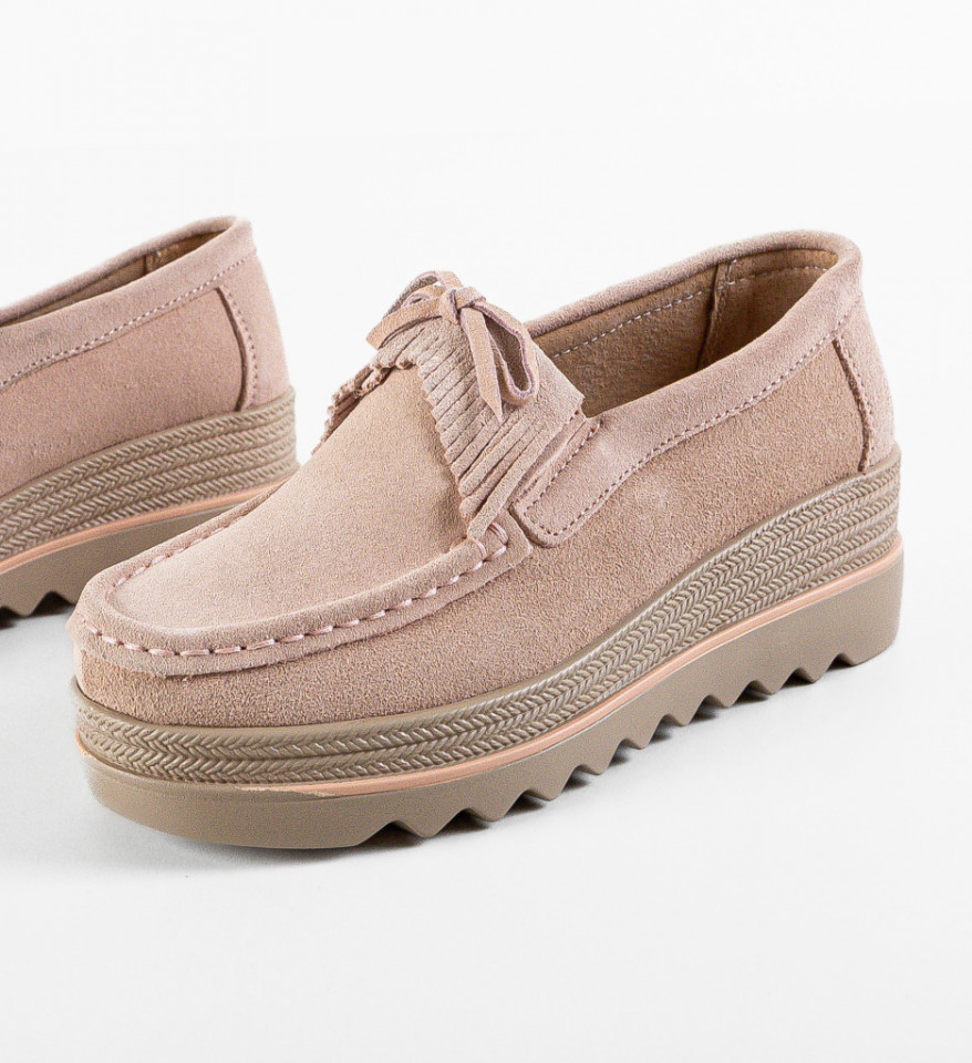 Pantofi Casual Hipok Roz - Img 3