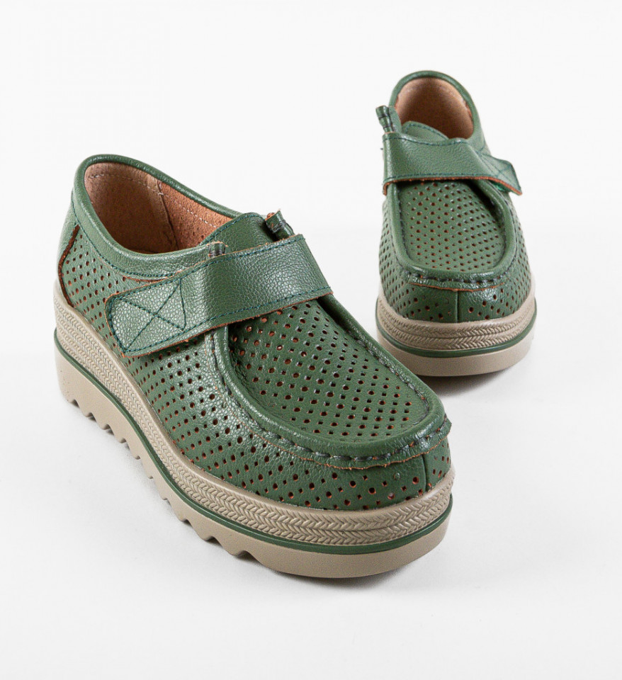Pantofi Casual Histria Verzi - Img 2
