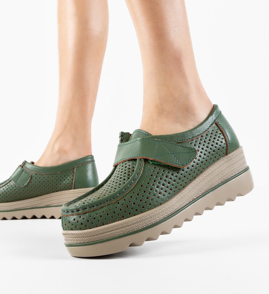 Pantofi Casual Histria Verzi - Img 4