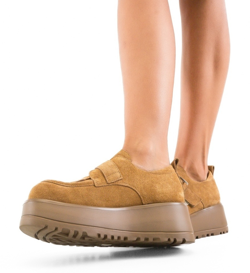 Pantofi Casual Hussein Camel - Img 6