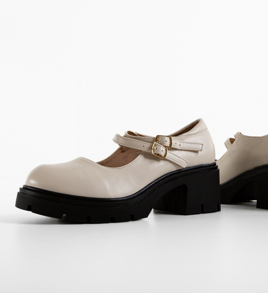 Pantofi Casual Jadvyga Bej - Img 2