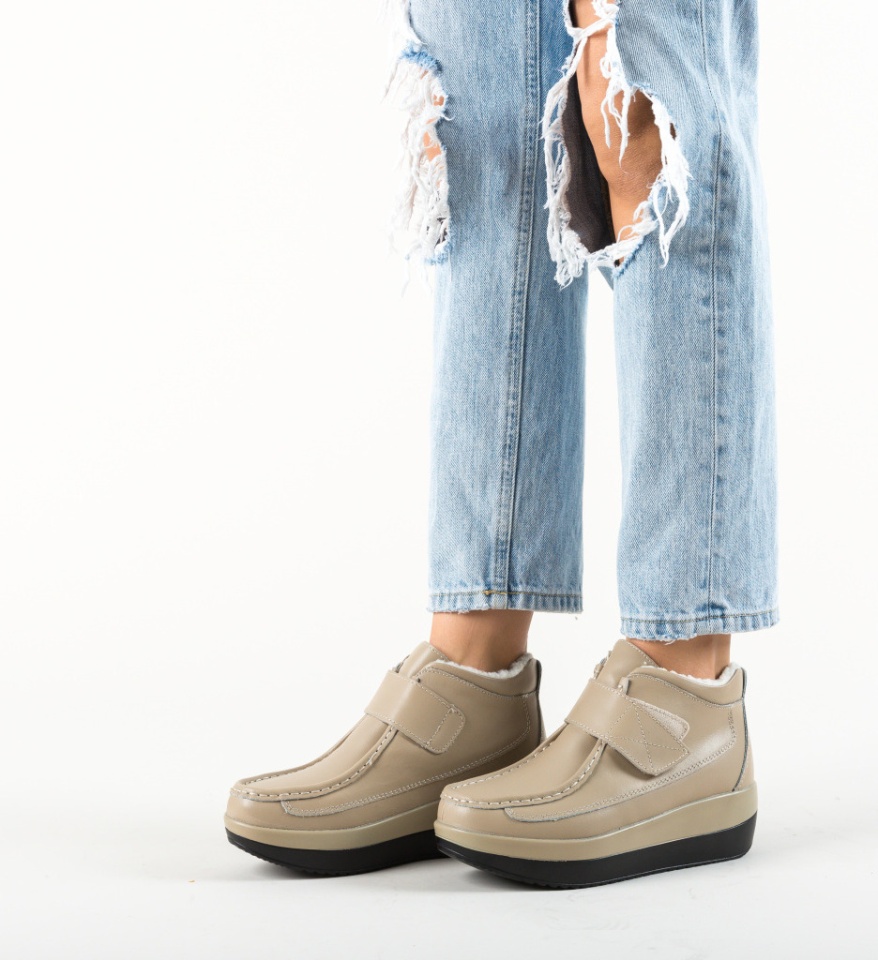 Pantofi Casual Jistry Bej - Img 10