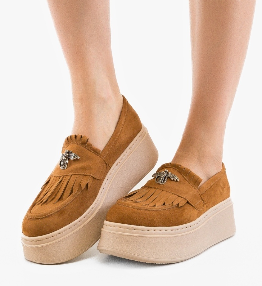 Pantofi Casual Kahun Camel - Img 6