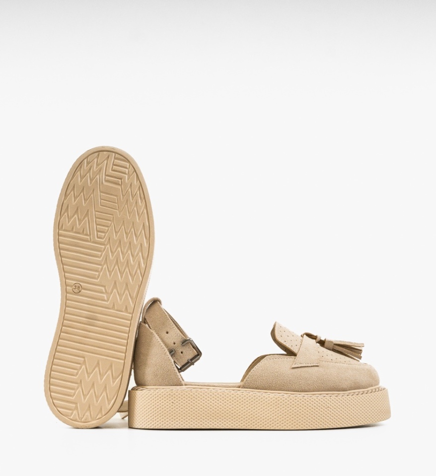 Pantofi Casual Kastor Bej 2 - Img 3
