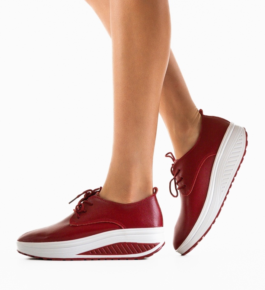 Pantofi Casual Kleak Rosii - Img 5