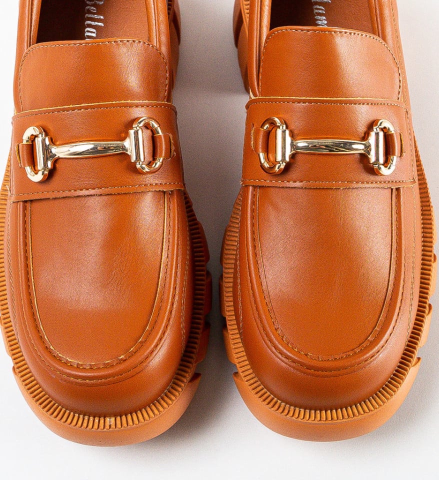 Pantofi casual Kylie Camel - Img 4