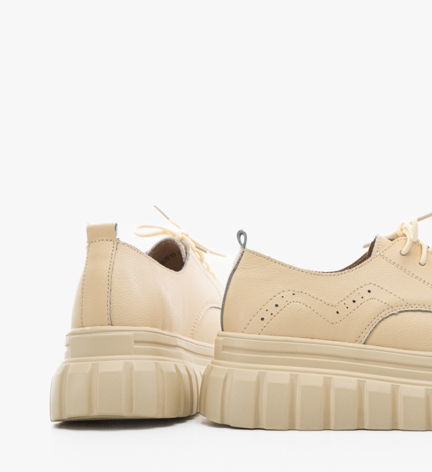 Pantofi Casual Loprem Bej - Img 3