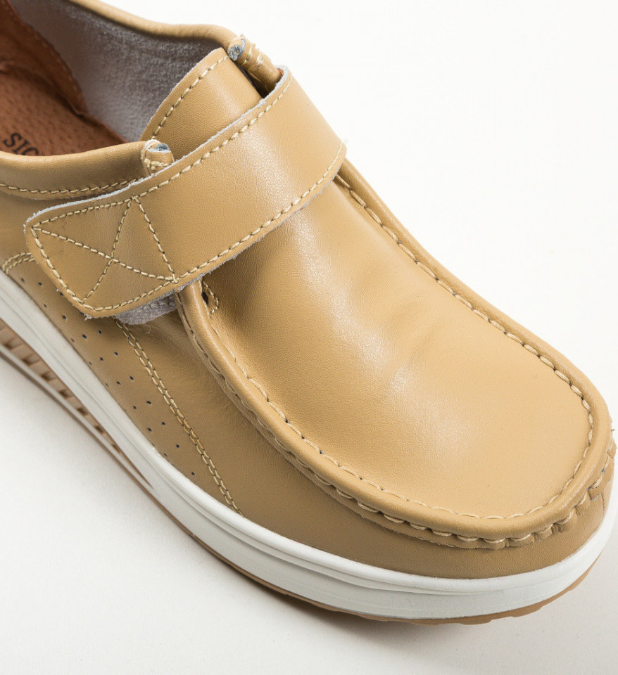 Pantofi Casual Marko Bej - Img 3