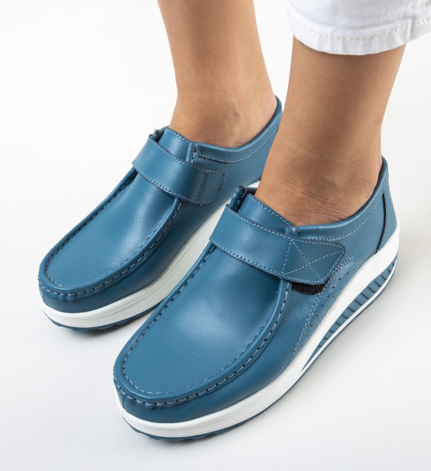 Pantofi Casual Marko Bleu 2 - Img 4