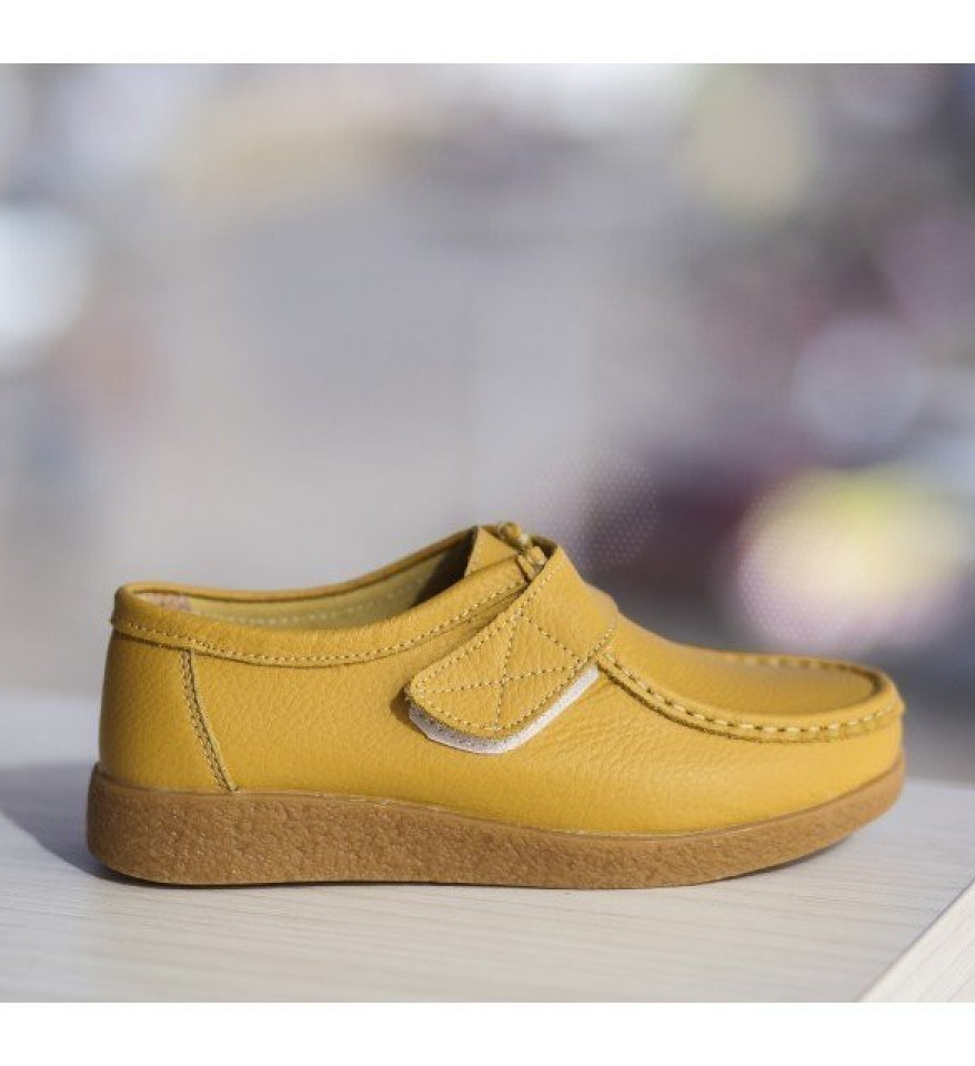 Pantofi Casual Monta Galbeni - Img 7