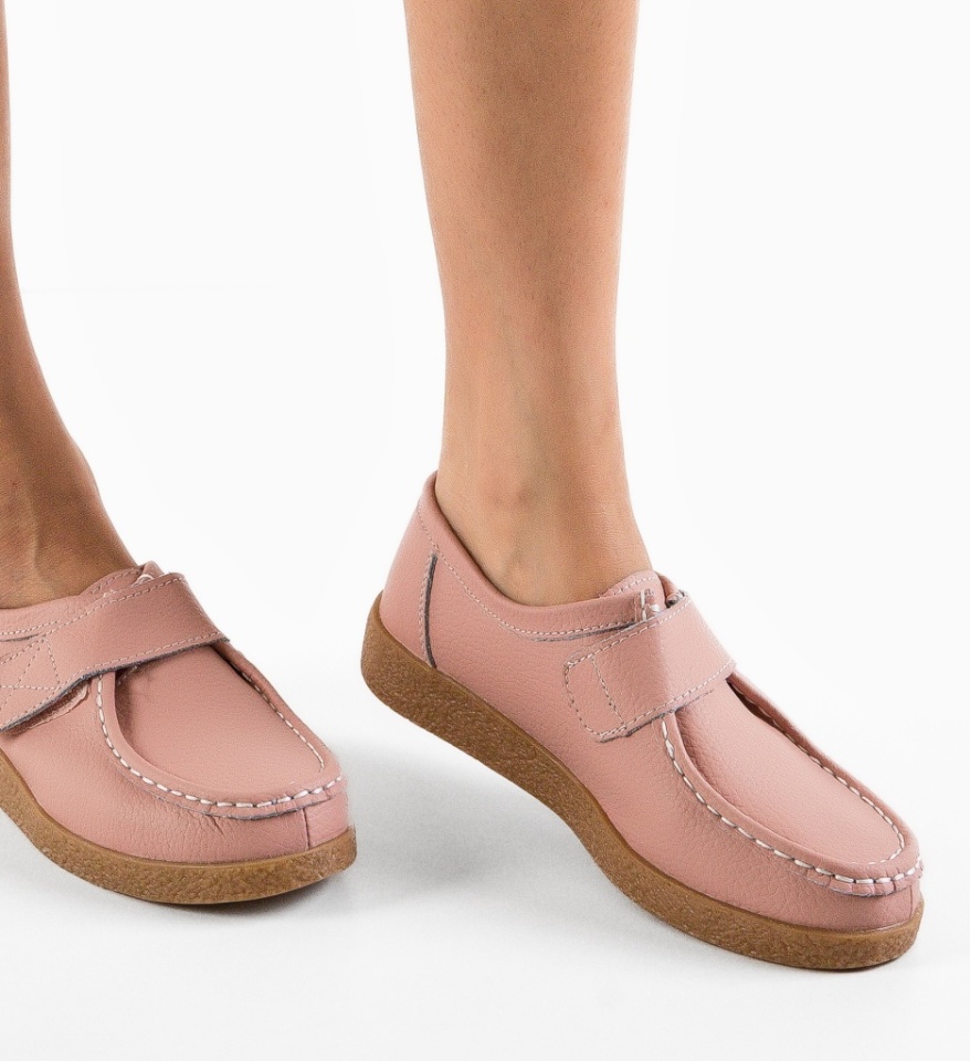 Pantofi Casual Monta Roz - Img 6