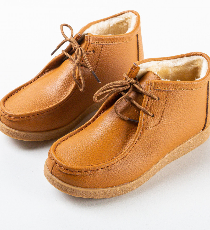 Pantofi Casual Munela Camel - Img 3