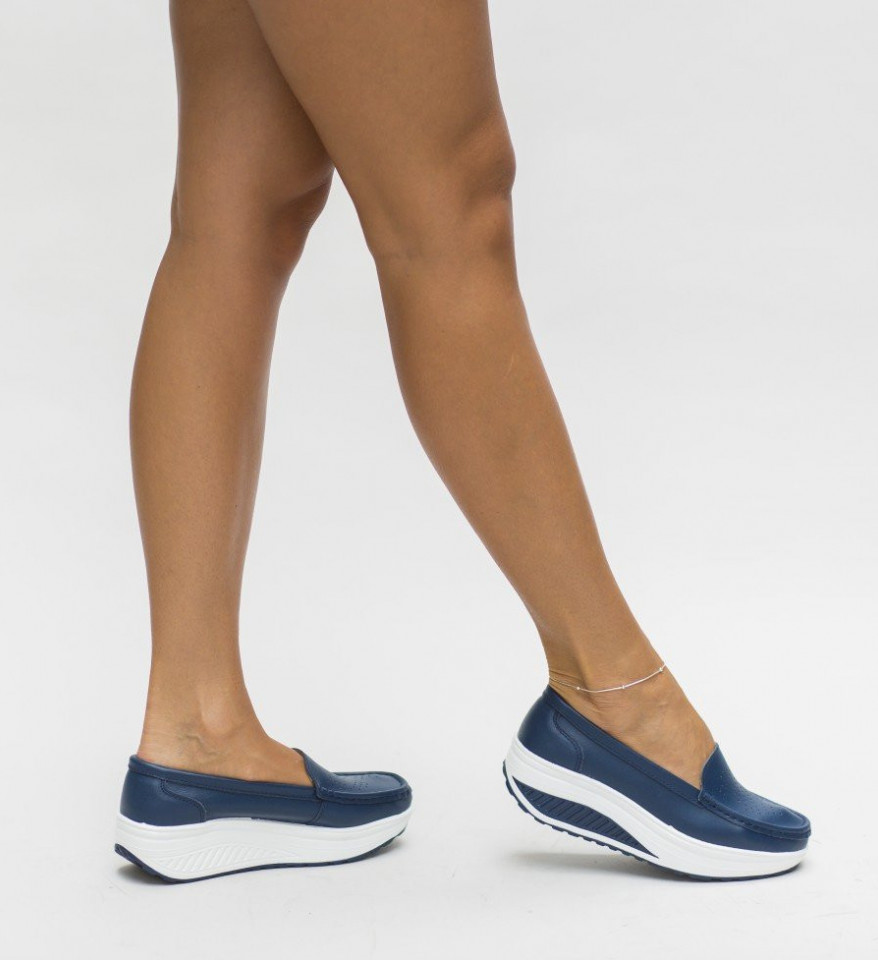 Pantofi Casual Musta Bleumarin - Img 2
