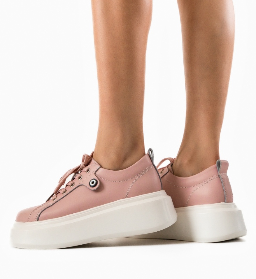 Pantofi Casual Nuandre Roz - Img 13